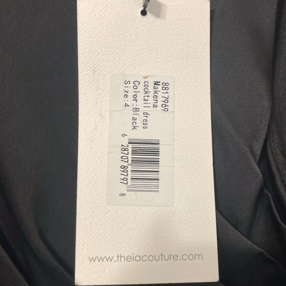 NWT Theia Black Makena Cocktail Dress - Picture 10 of 13